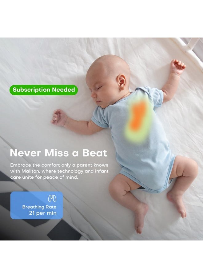 Maliton - Maliton Smart Baby Monitor with Floor Stand, Baby Monitors with Camera and Audio, 2K Wi-Fi Video & Sound Camera, Sleep Cry Breathing Motion Tracker, 2-Way Audio, Night Vision AI Monitoring with App - Image 1