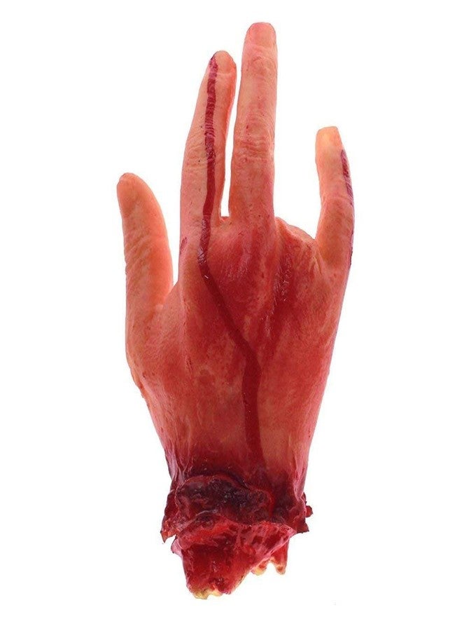 Western Era Haunted Fake Cosmetic Arm Hand for Prank Halloween Party Props Cosplay Decorations (Short Hand with Broken Finger) - Image 5