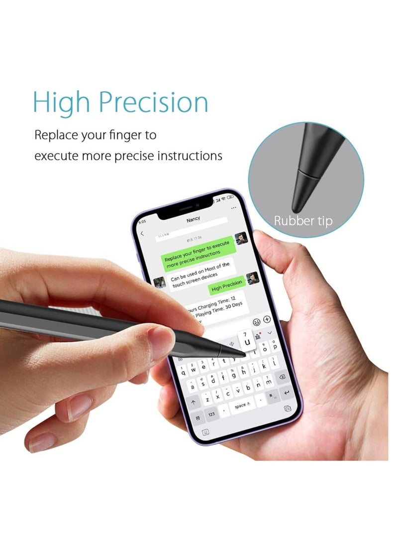 Upgraded Stylus Pen for Touch Screens, Rechargeable Phone Pen for Android & iOS Compatible with iPhone/iPad/Pro/Mini/Other Tables & Smart Phone - Image 2