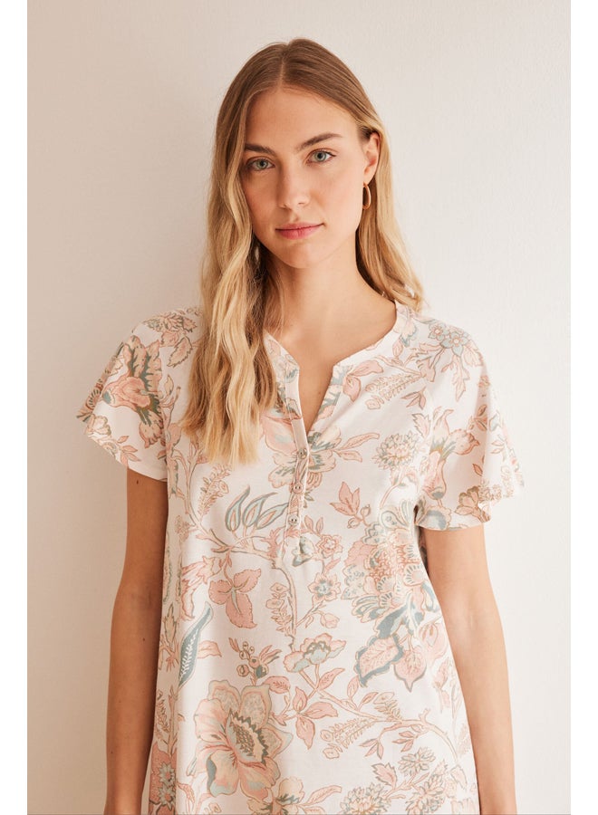 women'secret nightgown with floral print - Image 2
