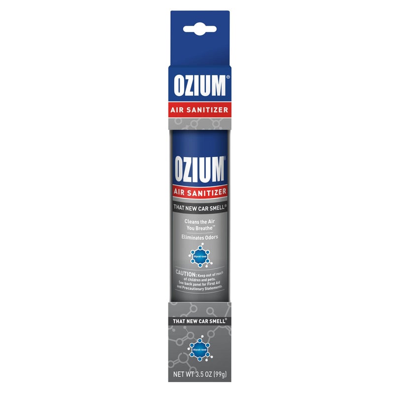 Ozium 3.5 Oz. Air Sanitizer & Odor Eliminator for Homes, Cars, Offices and More, New Car