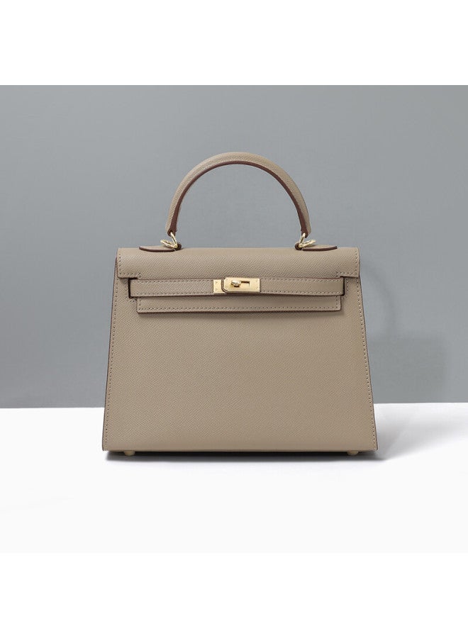 Viney Leather Kelly Bag, Luxury Handbag, Women's Brand Crossbody Shoulder Bag, Practical Birthday And Mother's Day Gift For Mom - Image 1