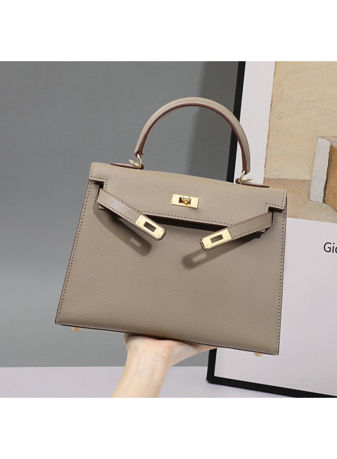Viney Leather Kelly Bag, Luxury Handbag, Women's Brand Crossbody Shoulder Bag, Practical Birthday And Mother's Day Gift For Mom - Image 2