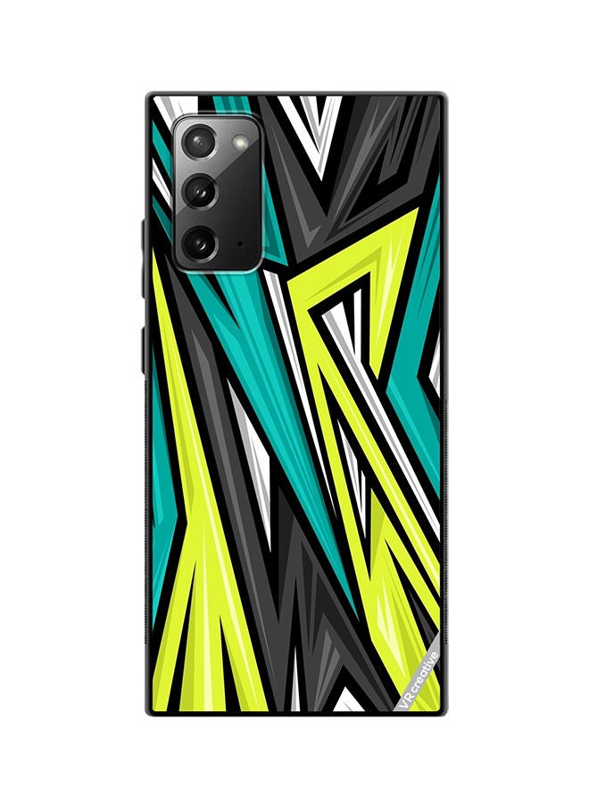 VR CREATIVE Protective Case Cover For Samsung Galaxy Note20 5G Texture Sports Racing Style Vector Design Multicolour - Image 1