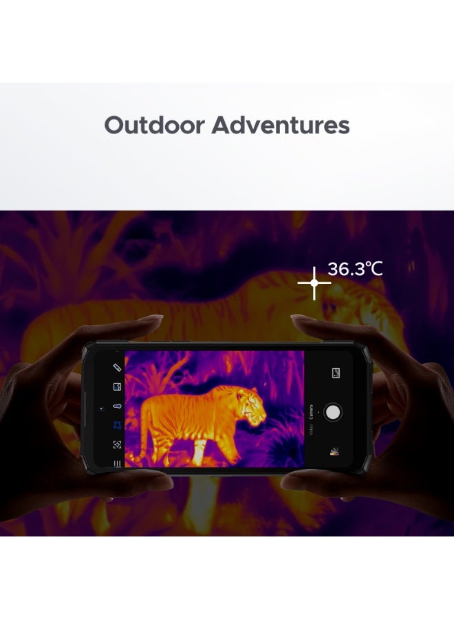 DOOGEE Fire 6 Rugged Smartphone (2025), Thermal Imaging Rugged Phone Android 14, 10400mAh Battery, 16GB+256GB/2TB, 50MP+8MP Cameras, 6.56" HD+ IPS Display, Triple Card Slot / Side Fingerprint / Face Unlock / OTG / GPS/NFC - Image 3