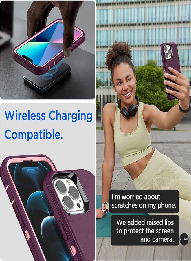 ايه اي كيس جراب AICase لهاتف iPhone 12 Pro Max (6.7 بوصة) شديد التحمل، يوفر حماية كاملة ضد السقوط، مقاوم للصدمات والغبار، بتصميم عسكري متين، مناسب لهاتف iPhone 12 Pro Max 6.7 بوصة. - Image 5