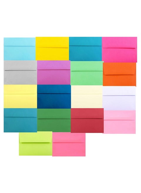 Assorted Multi Colors 25 Pack A7 Envelopes 51/4 X 71/4 For 5 X 7 Greeting Cards Invitations Announcements Astrobrights & More From The Envelope Gallery