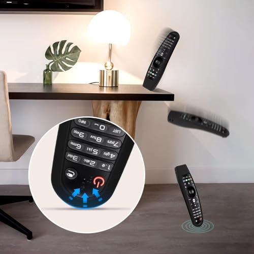 Wisely Silicone TV Remote Case - Compatible With LG Magic Remote AN-MR19BA & AN-MR600 MR20 - Washable Case With Loop - Image 4