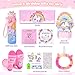Auspicious beginning Unicorn Gifts for Girls Christmas Birthday Gifts for Girls Age 4 Years Old Girl Birthday Gift Unicorn 3D PopUp Card for 4YearOld Girl and DIY Water Bottle Kits Unicorn Toys for Daughter Niece - Image 4