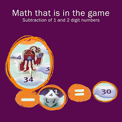 Logic Roots Cloud Hoppers Addition and Subtraction Game - Fun Math Board Game for 6-8 Year Olds, Easy to Play Educational Game for Kids at Home, Perfect STEM Toy Gift for Girls & Boys, Grade 1 & Up - Image 3
