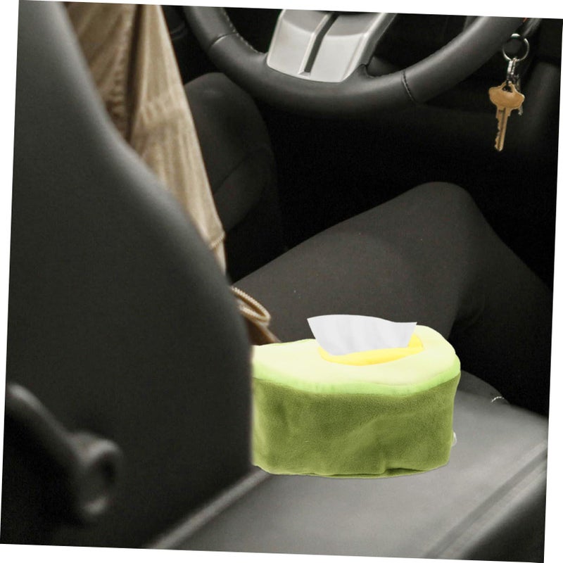 Vehicle Tissue Dispenser Car Napkin Storage Paper Towel Holder Office Home Use Black - Image 4