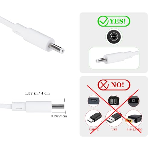 CSDWELL Power Cord for Aura Carver AF900 AF100, Replacement for Charger SR-A30502000U2 Adapter with 5Ft Power Cord(5V 2A) - Image 3