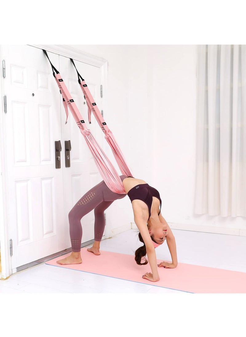 Hihonor - Leg Stretcher Strap, Backbend Training Belt with Door Anchor, Flexibility Trainer Stretching Equipment Assist Stretch Strap for Fitness Gymnastics Dance Aerial Yoga Ballet - Image 1