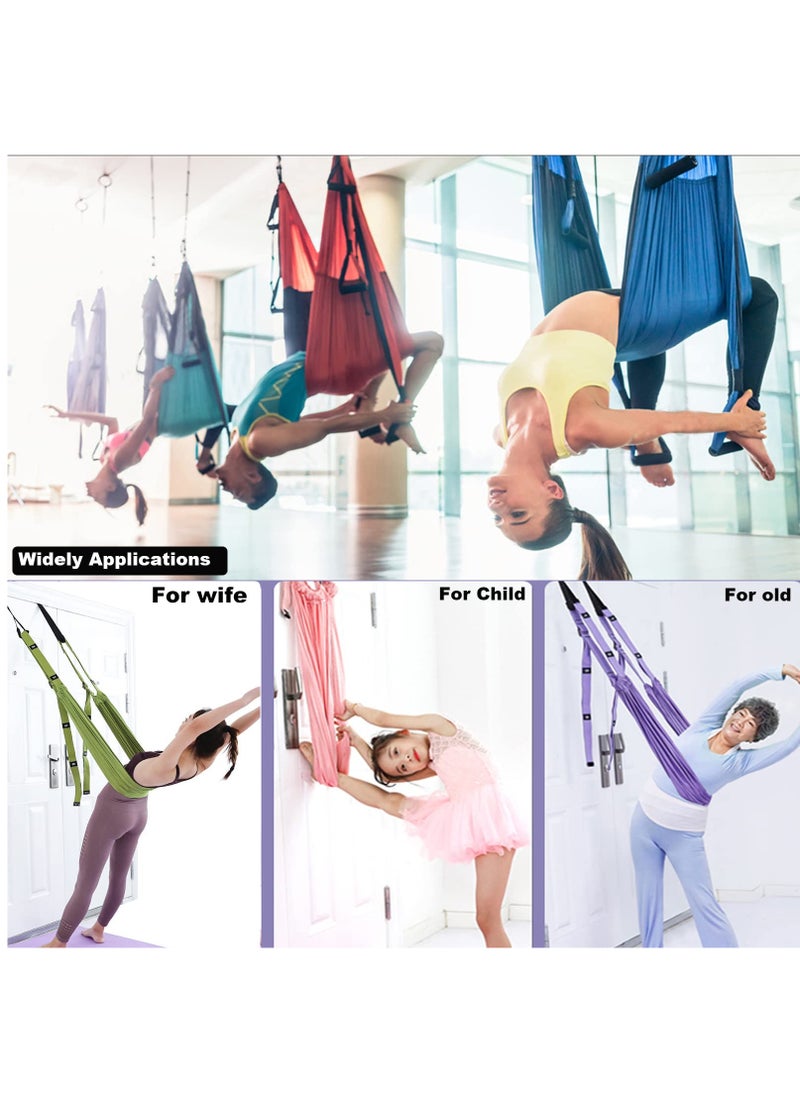 Hihonor - Leg Stretcher Strap, Backbend Training Belt with Door Anchor, Flexibility Trainer Stretching Equipment Assist Stretch Strap for Fitness Gymnastics Dance Aerial Yoga Ballet - Image 1