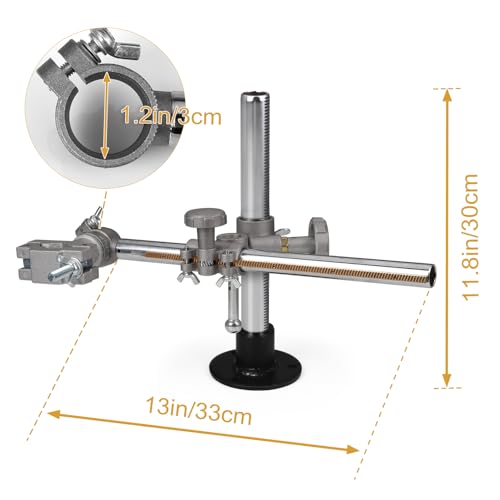 ICZW Welding Torch Holder Support Mig Tig Gun Holder V Clamp Mountings For Welding Positioner Turntable (13.0 * 11.8 inch) - Image 3