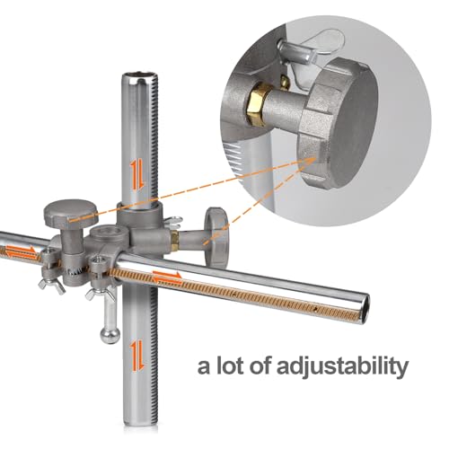 ICZW Welding Torch Holder Support Mig Tig Gun Holder V Clamp Mountings For Welding Positioner Turntable (13.0 * 11.8 inch) - Image 4