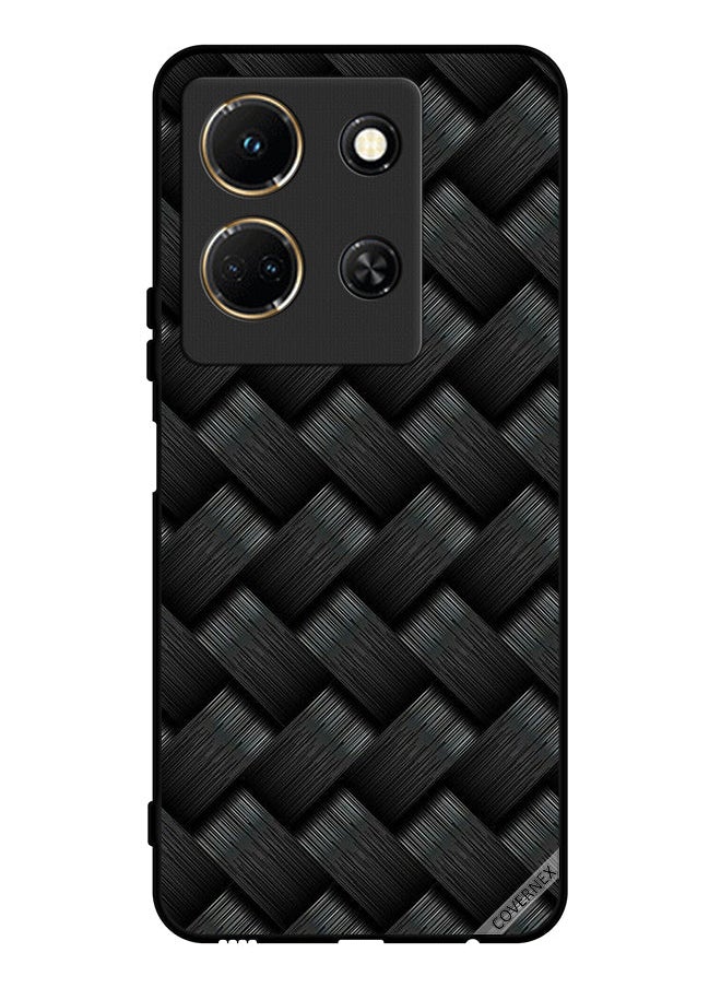 Protective Case Cover For Infinix Note 30 Dark Stripes Pattern