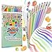Scentco Pastel Colored Smencils Patented Gourmet Scented Colored Pencils made from Recycled Newspapers 10 Count Gifts for Kids School Supplies Classroom Rewards - Image 3