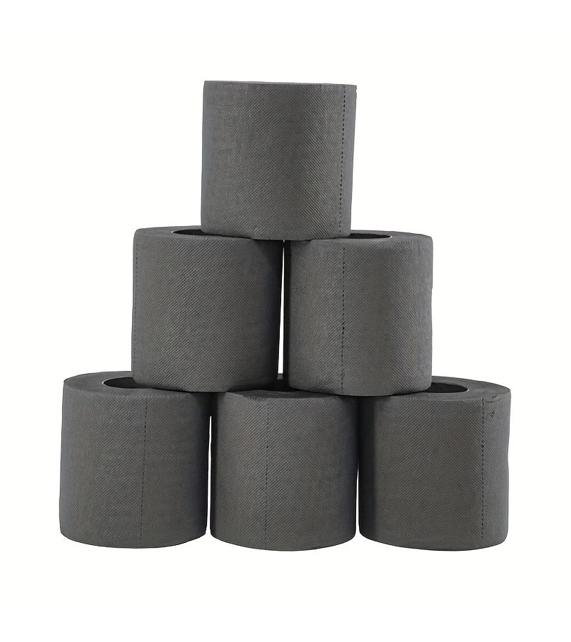 Original Wood Pulp 3 Rolls Black Toilet Paper Creative Printed Tissue Paper - Image 5