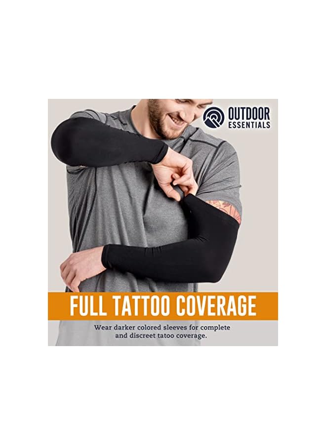 PROMASS UV Sun Protection Arm Sleeves - Compression Arm Sleeve, UV Arm Sleeves Men, Women - Golf Cooling Sleeves - Image 3