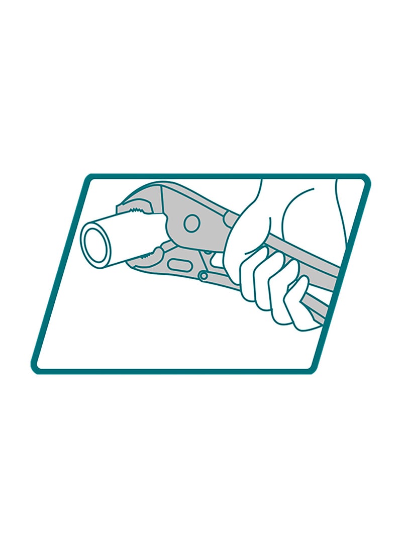 توتال زرادية قفل ذات فك منحني مقاس 10 بوصات - مصنوعة من فولاذ عالي القوة - Image 5