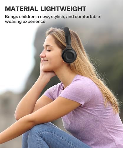 scorking Kids Bluetooth Headphones, Over Ear Children's Wireless Bluetooth 5.3 Headsets, Built-in Mic, Comfortable Wear & HD Sound, Kids Headphones for Boys Girls School Travel iPad Tablet (Black) - Image 5