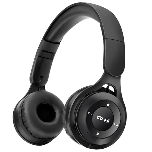 scorking Kids Bluetooth Headphones, Over Ear Children's Wireless Bluetooth 5.3 Headsets, Built-in Mic, Comfortable Wear & HD Sound, Kids Headphones for Boys Girls School Travel iPad Tablet (Black) - Image 1