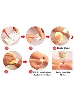 XMASIR Xmasir 12 Sheets White Henna Tattoo Kit Waterproof Henna Tattoo Stickers for Women Wedding Party Temporary Henna Stickers (White)  - Image 4