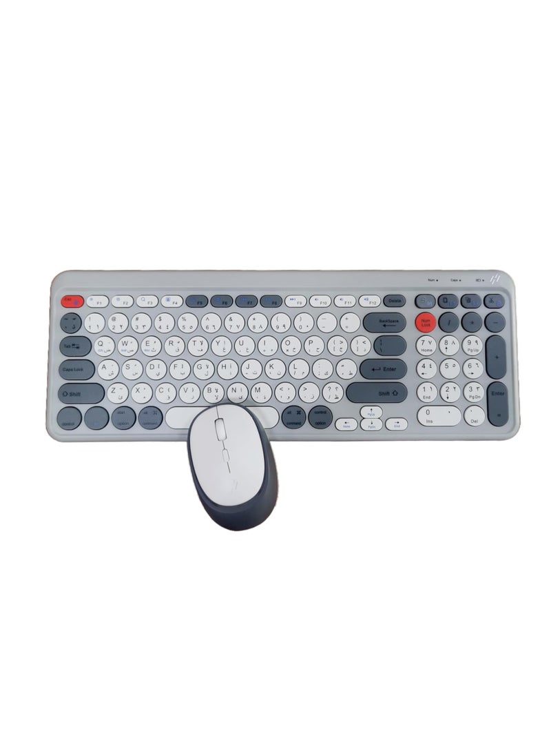 HEATZ 3 in 1 Wireless Keyboard and Mouse Combo Set,Bluetooth, USB C Wired Rechargable  - Image 3