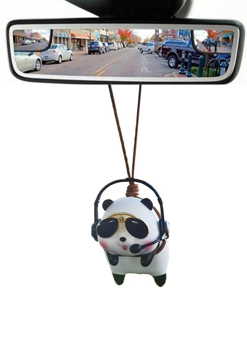 Y&D Car Hanging Accessories, Panda Pendant Interior, Rearview Mirrors Charms Ornament, Decoration Charm Pendant, Suspension  - Image 3