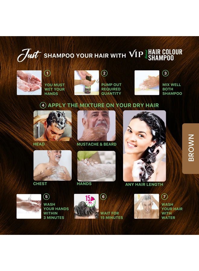 VIP شامبو لون الشعر الطبيعي الأصلي بني 180 مل - Image 5