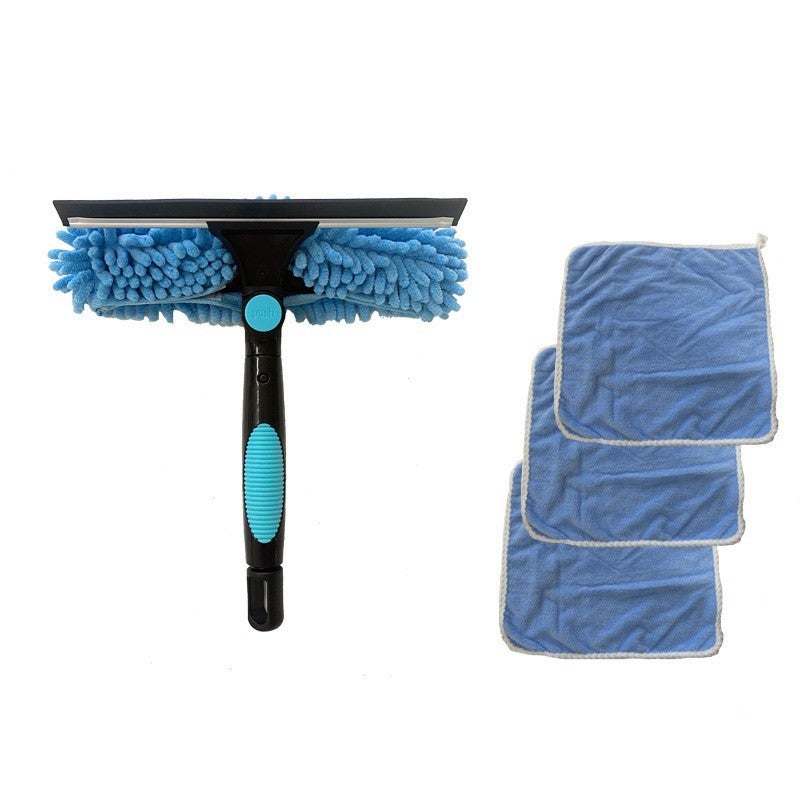 Selling Two-In-One Window Cleaning Scraper Wipe Glass Artifact Cleaning Special Double-Sided High-Rise Glass Wipe - Image 1