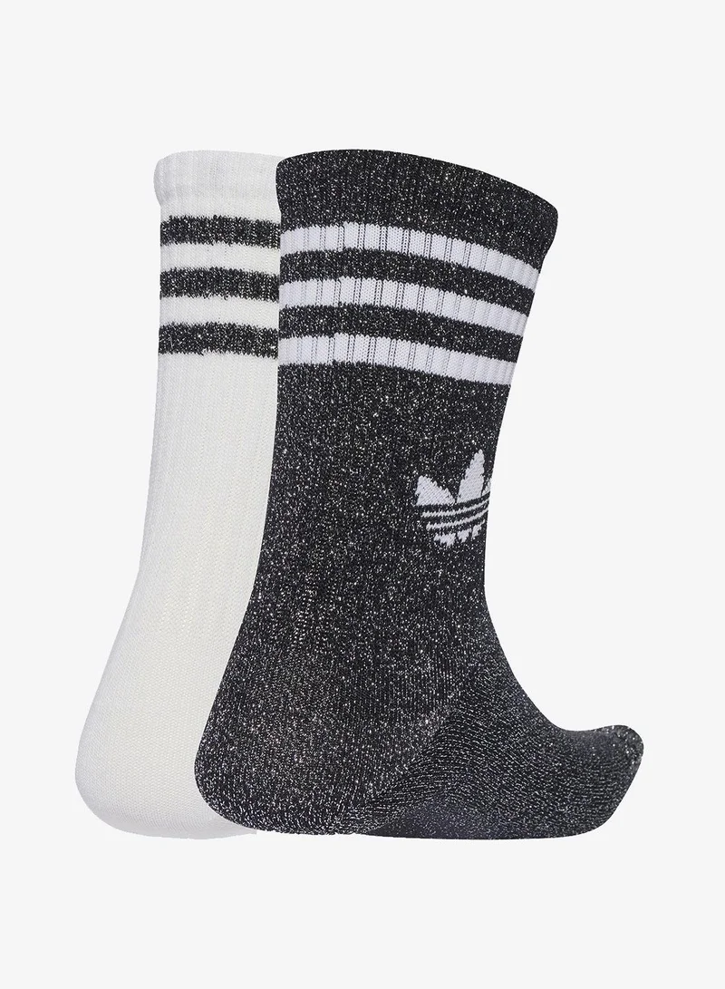 adidas Originals adidas 3S Glitter Cr 2 Black Originals Socks
