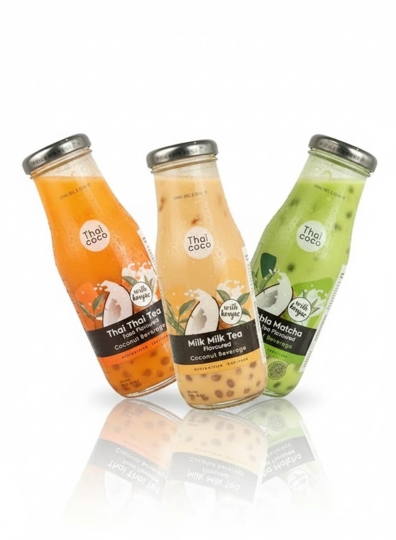 تاي كوكو مشروب جوز الهند بنكهة شاي الحليب المثلج  نكهة تايلاندية أصيلة بثلاثة أنواع منعشة.‎250 مل - Image 1