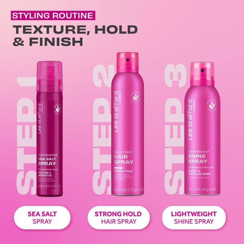 Lee Stafford Sea Salt Hair Texturizing Spray | Styling - for Natural Tousled Surf Beach Waves, Adds Shine, Texture, & Definition, Quick Styling, Best Salty Hairspray, for Men & Women, 5 Fl Oz - Image 4