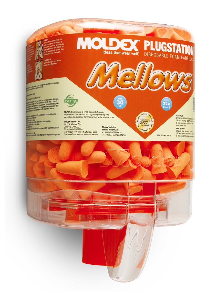 Moldex M6846 Mellows Plugstation, Foam, NRR 30 (250 per Dispenser) 
