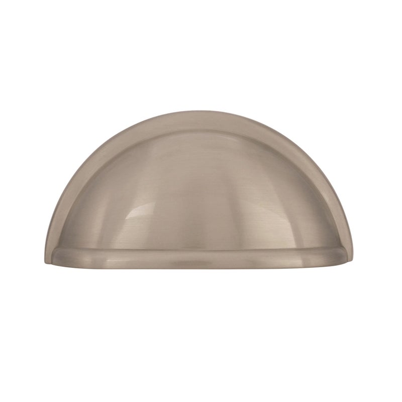 Amerock | Cabinet Cup Pull | Satin Nickel | 3 inch (76 mm) Center to Center | Cup Pulls | 1 Pack | Drawer Pull | Drawer Handle | Cabinet Hardware - Image 2