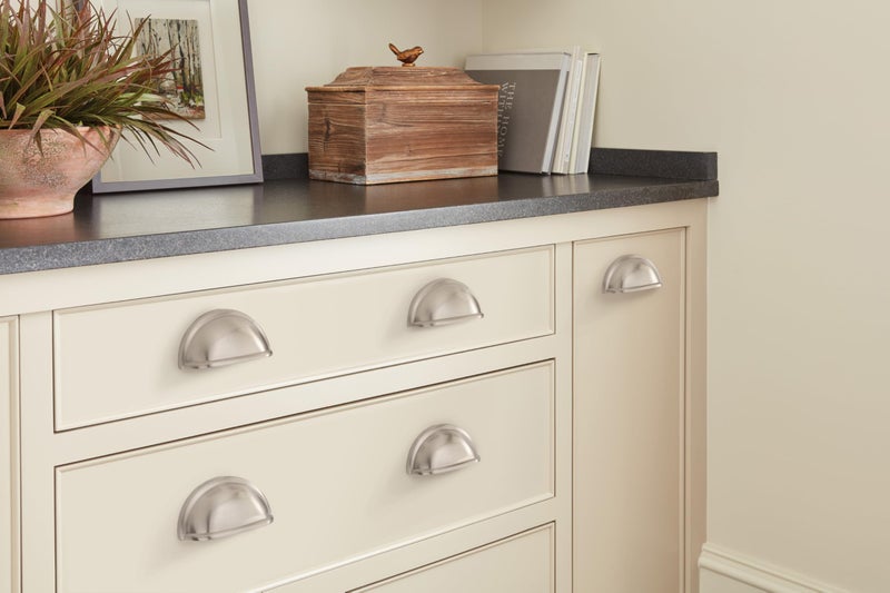Amerock | Cabinet Cup Pull | Satin Nickel | 3 inch (76 mm) Center to Center | Cup Pulls | 1 Pack | Drawer Pull | Drawer Handle | Cabinet Hardware - Image 3