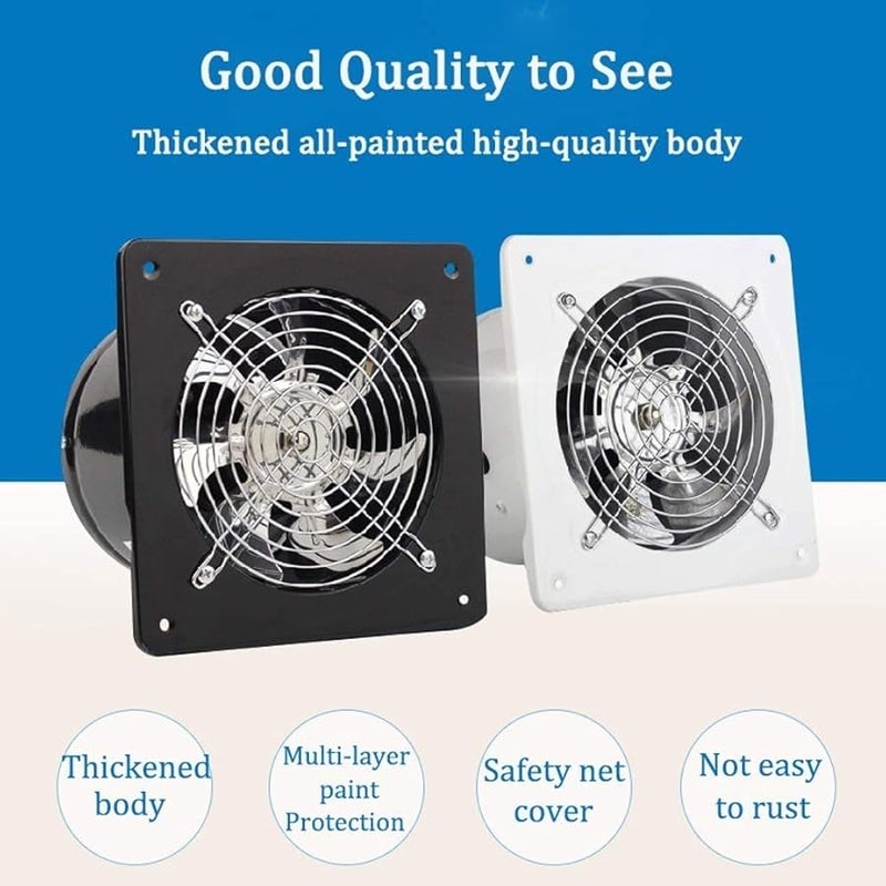 مروحة العادم المثبتة على الحائط بقوة 40 واط منخفضة الضوضاء لتهوية الحمام والمطبخ والمنزل - Image 5