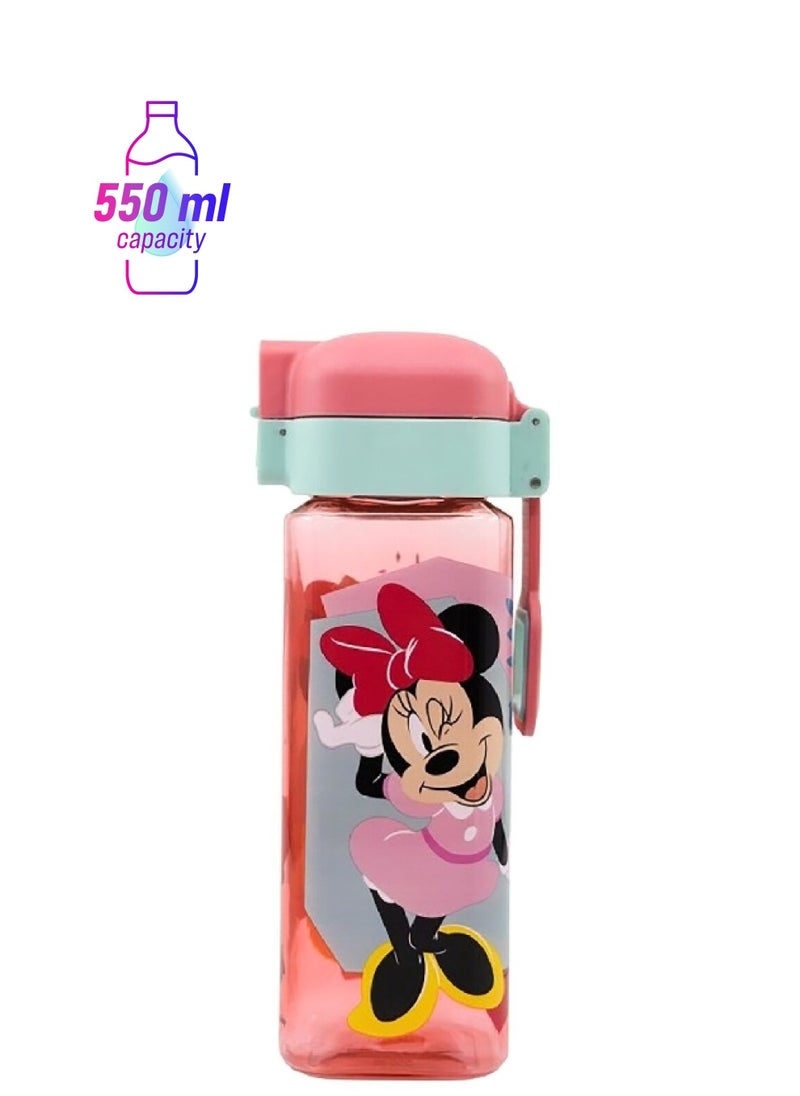 STOR Minnie Mouse Ecozen Leak-Proof Water Bottle Pink and Blue 550 ml  - Image 1