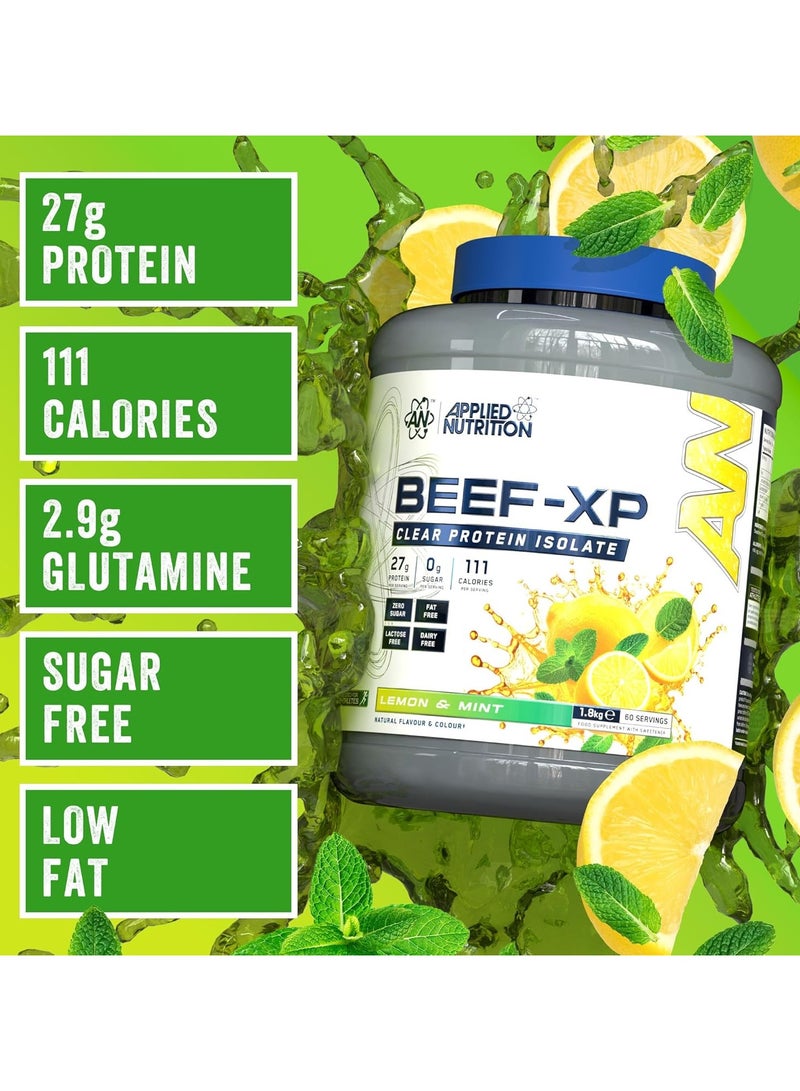 أبلايد نيوتريشن بيف-إكس بي بروتين كلير هيدرولزد - ليمون ونعناع - (1.8 كجم) - Image 3