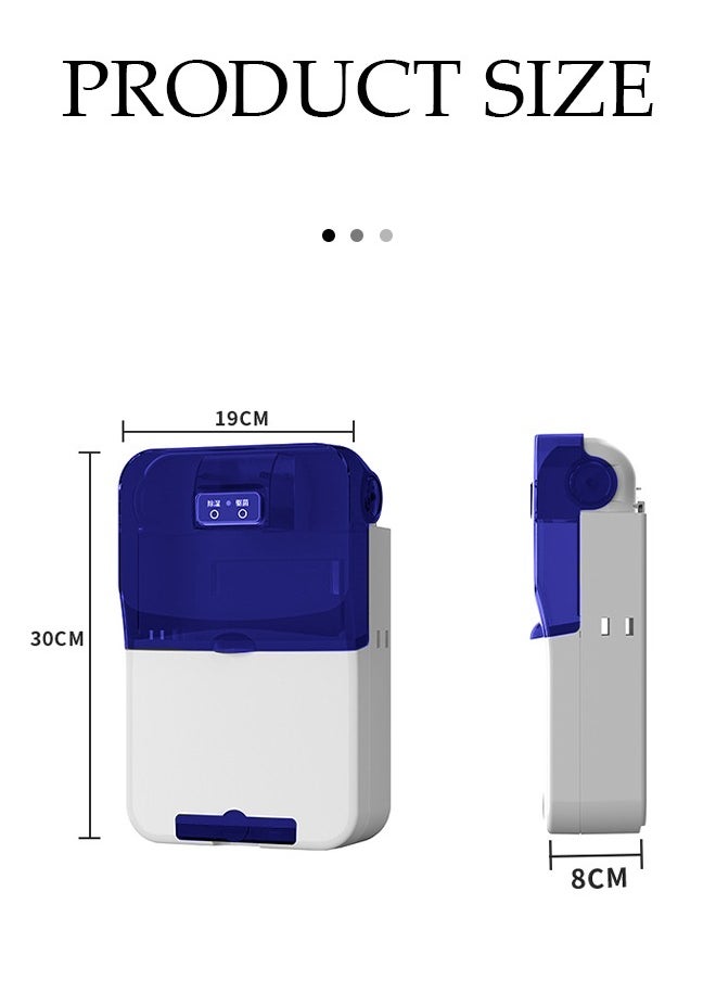 DUNISO Wall mounted chopstick disinfection machine, household multifunctional PP tableware dryer, with three compartments, USB power supply, no need for punching, 19 * 8 * 30cm  - Image 2