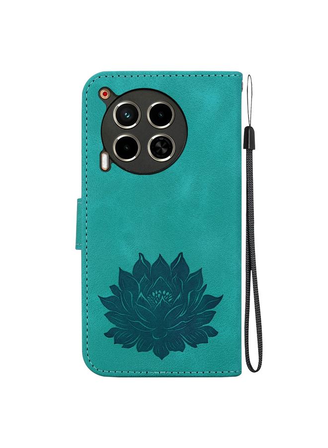 erorex Case For Tecno Camon 30 4G / 5G Lotus Embossed Leather Phone Case  - Image 3