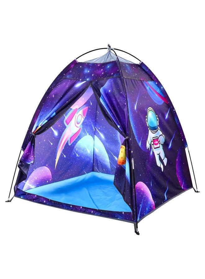 BLINWORLD Space World Kids Play TentSpaceship Tent for Kids, Foldable Pop Up Indoor Outdoor Party Spaceship Playhouse Tent Toy for Boys Girls-47 * 47 * 41 (Dark Purple) - Image 1