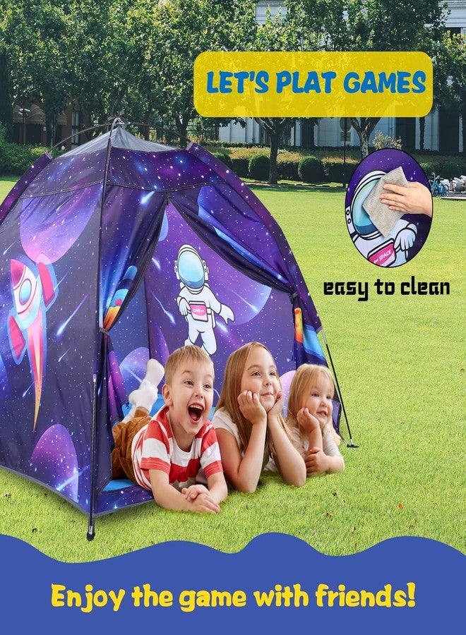 BLINWORLD Space World Kids Play TentSpaceship Tent for Kids, Foldable Pop Up Indoor Outdoor Party Spaceship Playhouse Tent Toy for Boys Girls-47 * 47 * 41 (Dark Purple) - Image 3