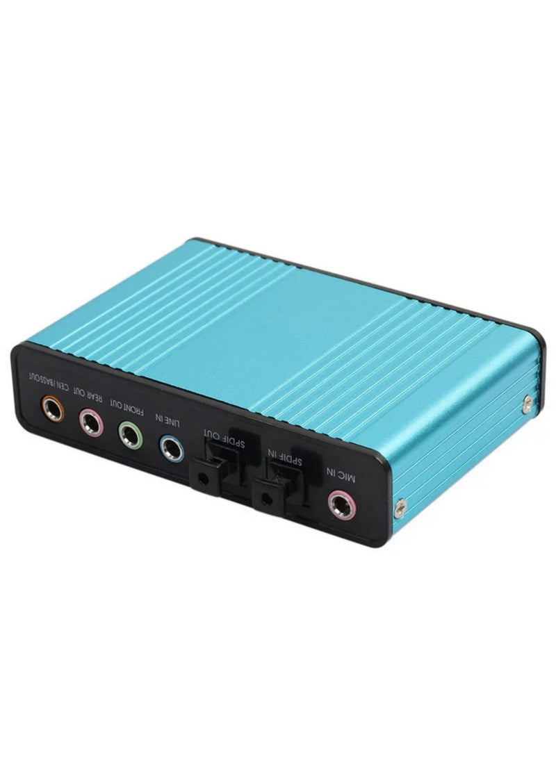 USB 2.0 Sound Card 6 Channel 5.1 Optical External Audio Card SPDIF Controller for PC Laptop Desktop with 3D Surround Sound Virtual Audio Adapter Driver Free Windows Mac Linux  - Image 5