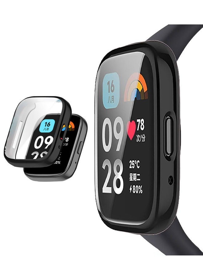 Suitable for Xiaomi Redmi Watch 3 lite/ Xiaomi Redmi Watch 3 Active TPU Shockproof Protective Case Black - Image 4