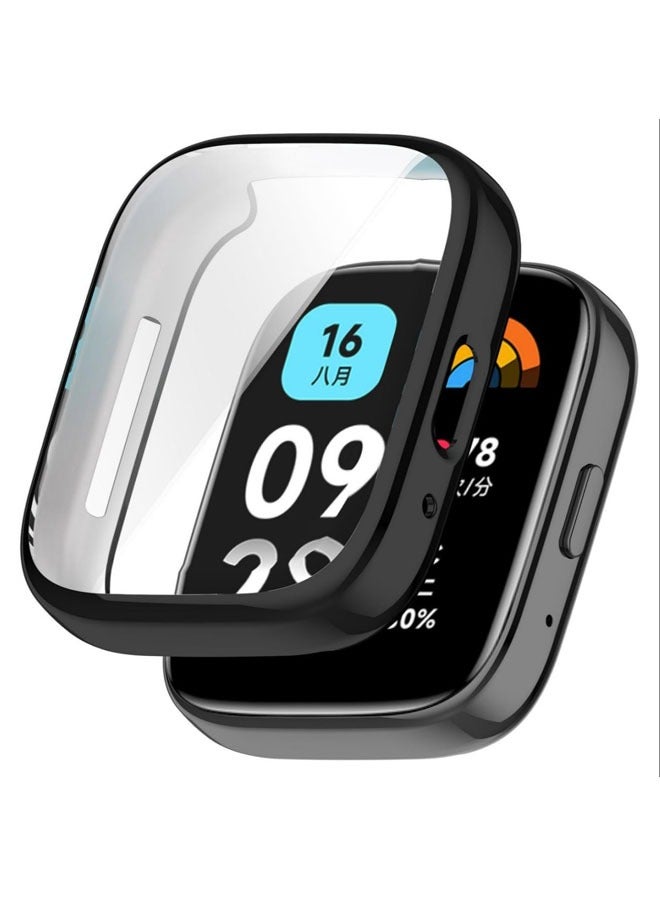 Suitable for Xiaomi Redmi Watch 3 lite/ Xiaomi Redmi Watch 3 Active TPU Shockproof Protective Case Black - Image 1