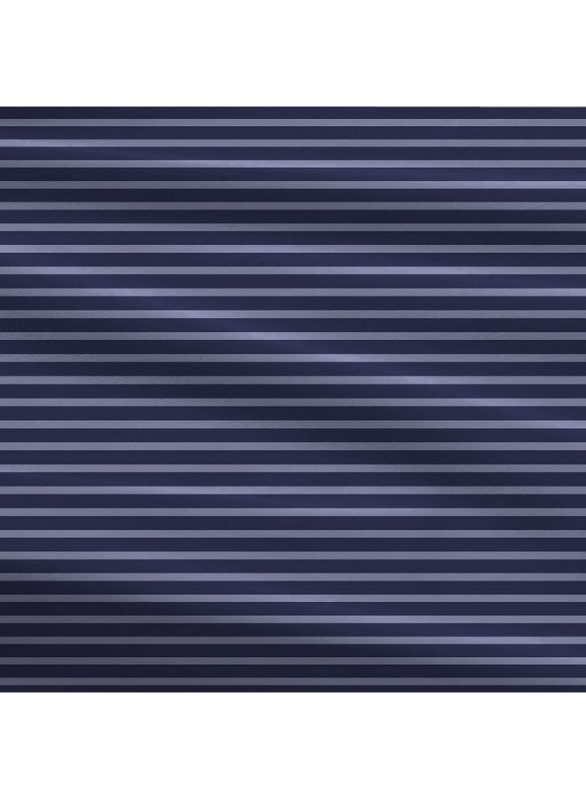 Trident Bedsheet Set - Urban Comfort Collection, 100% Cotton Bedsheet for Double Bed (1 Queen Size Bedsheet with 2 Pillow Covers) Superior Softness, 144 Thread Count - Modern Indigo - Image 5