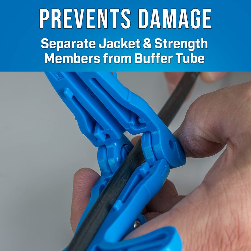 Jonard Tools FOD-2000 Fiber Optic Drop Cable Slitter for 0.250" Flat Cable, Blue - Image 5